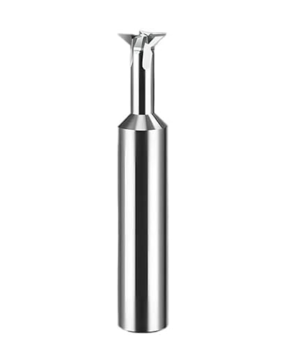 1 stück Hartmetall-Schwalbenschwanzfräser 30 45 60 75 Grad CNC-Werkzeug for die Metallbearbeitung Wolframstahl-Schaftfräser Fasenfräser(45 degree/Uncoated,D2.5x50L) von PBNANHGZZ