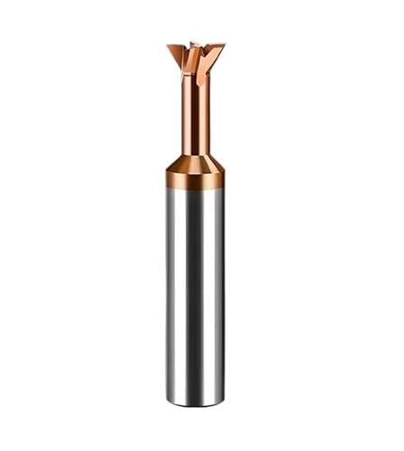 1 stück Hartmetall-Schwalbenschwanzfräser 30 45 60 75 Grad CNC-Werkzeug for die Metallbearbeitung Wolframstahl-Schaftfräser Fasenfräser(75 degree/Coated,D8x60L) von PBNANHGZZ