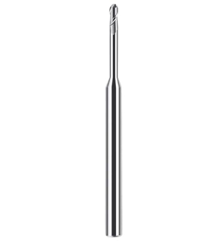 1 stück R0.1-R1.5 Hartmetall-Mikrokugelfräser Langhals CNC-Maschine Kleines Mini-Rillenfräser-Werkzeug for Stahlmetall(R0.45x4H) von PBNANHGZZ