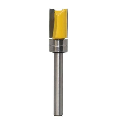 1PC 6mm Schaft Vorlage Trim Scharnier Stemmen Router Bit Gerade Ende Mühle Trimmer Reinigung Flush Zapfen Cutter ForWoodworking(NO9) von PBNANHGZZ