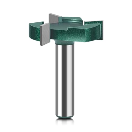 1pc 12mm 1/2in Schaft T-Förmigen Router Bit, Boden-Reinigung, Schlitz, drei-Schneide Messer, Holzbearbeitung Fräser, Legierung Mi(12.7X50.8) von PBNANHGZZ