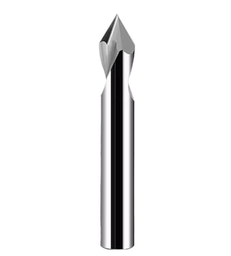 1pc Hartmetall-Punktbohrer 60 90 120 Grad CNC Anfasen Bohren Führungswerkzeug Wolfram Stahl Lage Zentrum Metall(Uncoated/12x75L,60 Degree) von PBNANHGZZ