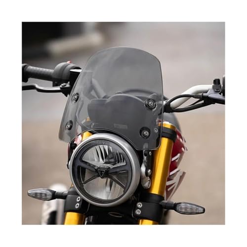 Moto Windschutzscheibe Für 400X 400X2024 400 Windschutzscheibe Motorrad Windschutzscheibe Windabweiser Visier Bildschirm Scheinwerfer Verkleidung Windabweiser Motorrad(Black 27.5cm) von PBPLZWVWA