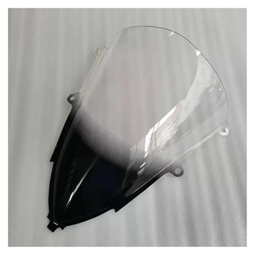 Moto Windschutzscheibe Für CBR650R Motorrad Windschutzscheibe Bildschirm Double Bubble Windschutzscheibe Für CBR 650R 2024 2025 Windabweiser Zubehör Windabweiser Motorrad(B-Clear Black) von PBPLZWVWA