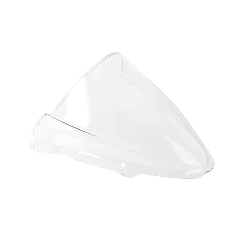 Moto Windschutzscheibe Für NINJA ZX6R ZX-6R ZX 6R Für Ninja 2024 2025 Windschutzscheibe Windschutzscheibe Motorrad Windabweiser Double Bubble Windschutz Windabweiser Motorrad(Transparent) von PBPLZWVWA