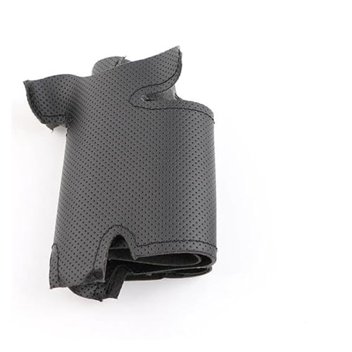 PBPLZWVWA Auto Lenkradhülle Lenkrad Protector Für Kia K2 Für Kia Für Rio 2011 2012 2013 2014 Schwarz Mikrofaser Leder Auto Lenkrad Abdeckung(Black Thread) von PBPLZWVWA
