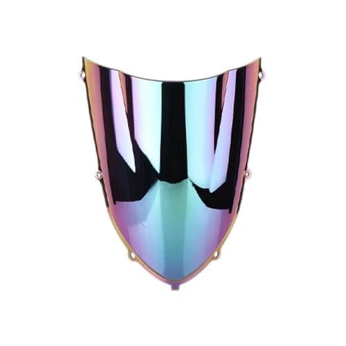 PBPLZWVWA Moto Windschutzscheibe Für ZX-10R ZX10R 2004 2005 Motorrad Bildschirm Double Bubble Windschutzscheibe Deflektor Schutz Windschutzscheibe Motorrad Frontscheibe(Iridium) von PBPLZWVWA