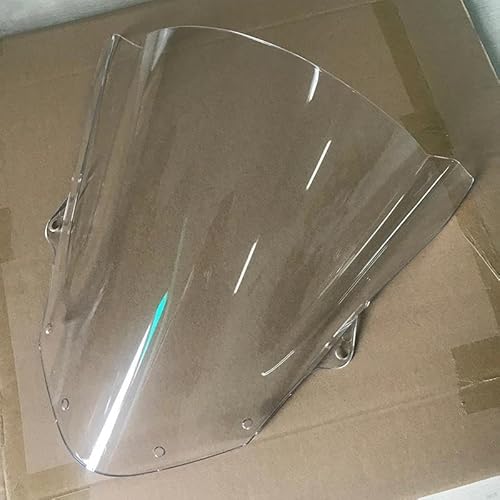 PBPLZWVWA Moto Windschutzscheibe Für ZX6R Motorrad Windschutzscheibe Für Ninja ZX-6R 636 ZX 6R ZX636 2009-2022 2023 2024 Windschutzscheibe Double Bubble Windabweiser Motorrad Frontscheibe(5) von PBPLZWVWA