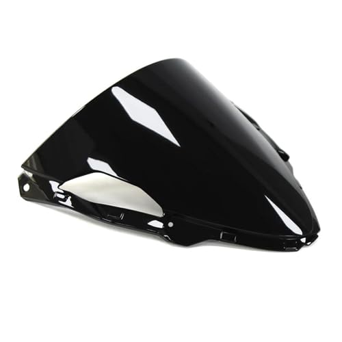 PBPLZWVWA Moto Windschutzscheibe Für ZX6R ZX-6R ZX 6R 2023 2024 Für ZX6R Motorrad Windschutzscheibe Windschutzscheibe Windabweiser Double Bubble Windschutzscheibenschutz Motorrad Frontscheibe(Zwart) von PBPLZWVWA
