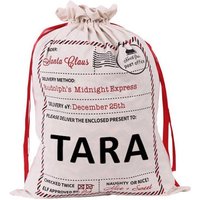 Personalisierter Weihnachtssack - Personalisierte Tasche, Weihnachtsgeschenktasche, Großer Weißer Weihnachtsmannsack Personalisierter Weihnachtssack - Personalisierte Tasche, Weihnachtsgeschenktasche, Großer Weißer Weihnachtsmannsack von PBSGiftsAndPrints