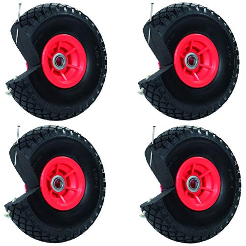 TRUTZHOLM 4x Sackkarrenrad Pannensicher 60mm Nabenlänge Ø 20mm 260x85 mm 3.00-4 PU Sackkarre Ersatzrad Rad Reifen TRUTZHOLM 4x Sackkarrenrad Pannensicher 60mm Nabenlänge Ø 20mm 260x85 mm 3.00-4 PU Sackkarre Ersatzrad Rad Reifen von PBT