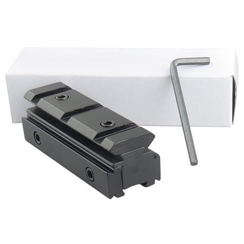 PBTMCD 11 Mm Schwalbenschwanz Auf 20 Mm Weaver Aluminiumlegierung Schienenadapter, 2,72 Zoll Lang, Low Profile Converter, for Taktisches Zubehör PBTMCD 11 Mm Schwalbenschwanz Auf 20 Mm Weaver Aluminiumlegierung Schienenadapter, 2,72 Zoll Lang, Low Profile Converter, for Taktisches Zubehör von PBTMCD