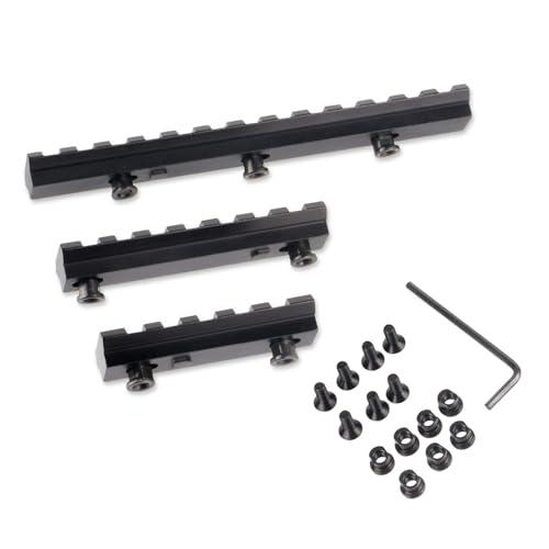 PBTMCD 5-Slot-, 7-Slot- Und 13-Slot-Keymod-Schienenmontage-Set Im 3er-Pack, Taktische Picatinny-Schienenmontage, Keymod-Aluminium-Weberschienenabschnitt von PBTMCD