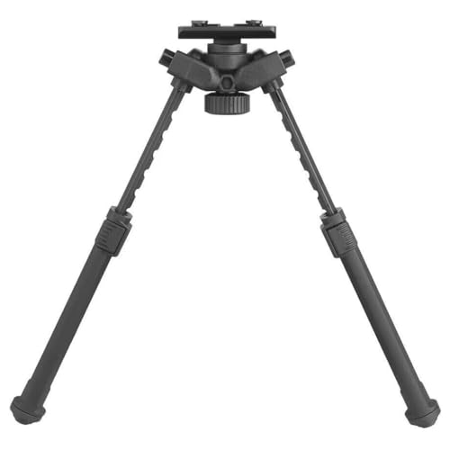 PBTMCD 7,5-10,6 Zoll Verstellbares Leichtes Taktisches Tragbares Zweibein for Die Jagd Im Freien, Mit Halterungsadapter(Bk - Screw Mounts) von PBTMCD