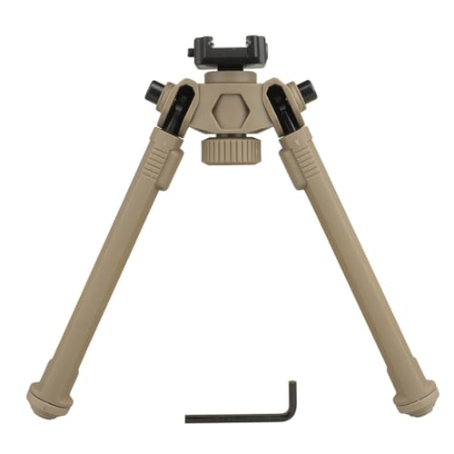 PBTMCD 7,5-10,6 Zoll Verstellbares Leichtes Taktisches Tragbares Zweibein for Die Jagd Im Freien, Mit Halterungsadapter(T - Rail Mounts) von PBTMCD