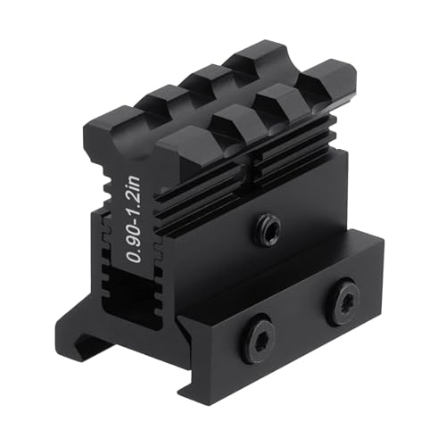 PBTMCD Aluminiumlegierungsmaterial Picatinny Short Riser Mount, Low Profile Schwalbenschwanz, Picatinny Rail Convert Mount, Taktisches Zubehör(Short Riser) von PBTMCD