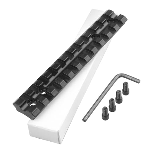 PBTMCD Low Profile Aluminiumlegierung Picatinny Eisenbahnhalterung, Für 10/22 Bereichshalterungen, 11 Slots Taktische Schiene Adaptermontage, Für Optik Bereiche Lupen(1PCS) von PBTMCD