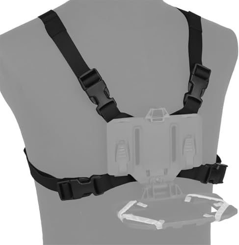 PBTMCD Outdoor-Trainingsweste MOLLE Chest Rig Holder, Taktischer Handy-Navigationshalterungs-Befestigungsgurt, Airsoft-Jagdweste(Black) von PBTMCD