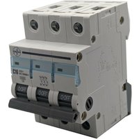 Pc Electric - Magnetothermischer Leitungsschutzschalter Mcb 3p c 16amp 400vac Pcel-3p-c-16a von PC ELECTRIC