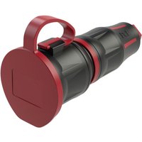 Pc Electric - 24711-src Schutzkontaktkupplung Gummi, PA6 250 v Schwarz, Rot IP54 von PC ELECTRIC