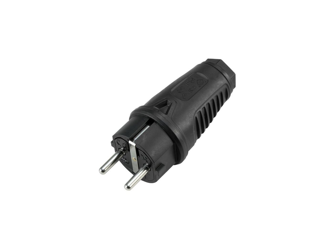 PC Electric Schuko-Stecker PC ELECTRIC Schutzkontakt Stecker Gummi sw PC Electric Schuko-Stecker PC ELECTRIC Schutzkontakt Stecker Gummi sw von PC Electric