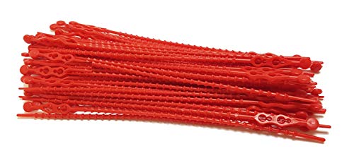 Blitzbinder - Kugelbinder - Mehrzweckbinder - Kabelbinder - 180mm Rot 50Stck. | Premiumqualität von PC24 Shop & Service von PC24 Shop & Service
