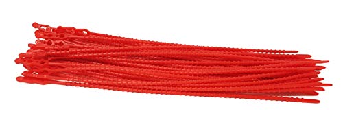 Blitzbinder - Kugelbinder - Mehrzweckbinder - Kabelbinder - 320mm Rot 50Stck. | Premiumqualität von PC24 Shop & Service von PC24 Shop & Service