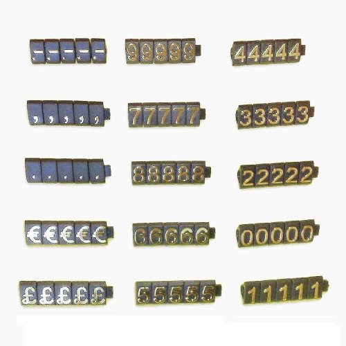 PC3721@ Preis Cube Kit für Shop Display (Gold auf Schwarz, 340 Würfel) von PC3721