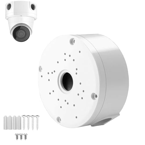 1-Pack-Kuppel-Kamera-Anschlussdose, Universal-Kuppel-Sicherheitskamera-Mount-Box, Halterung verstecken Kabel, Innendomkamera-Abdeckung, Basis-Anschlussdose für Kuppel-Kameras (1) von PCAORLEORS