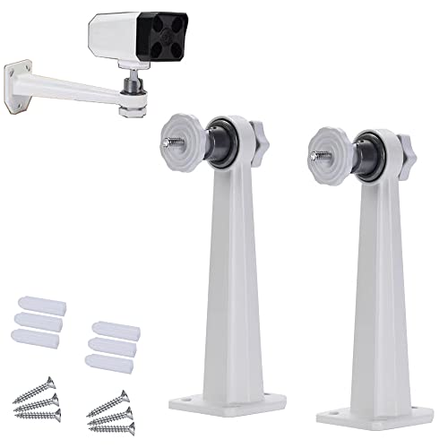 PCAORLEORS 2Pack Sicherheitskamera Metall Wand-/Deckenhalterung, Innen-/Außenhalterung Kompatibel mit Arlo, Arlo Pro 2 3, Arlo Ultra CCTV Kamera und kompatible Kamera mit 1/4 Schraubenkopf (2) von PCAORLEORS