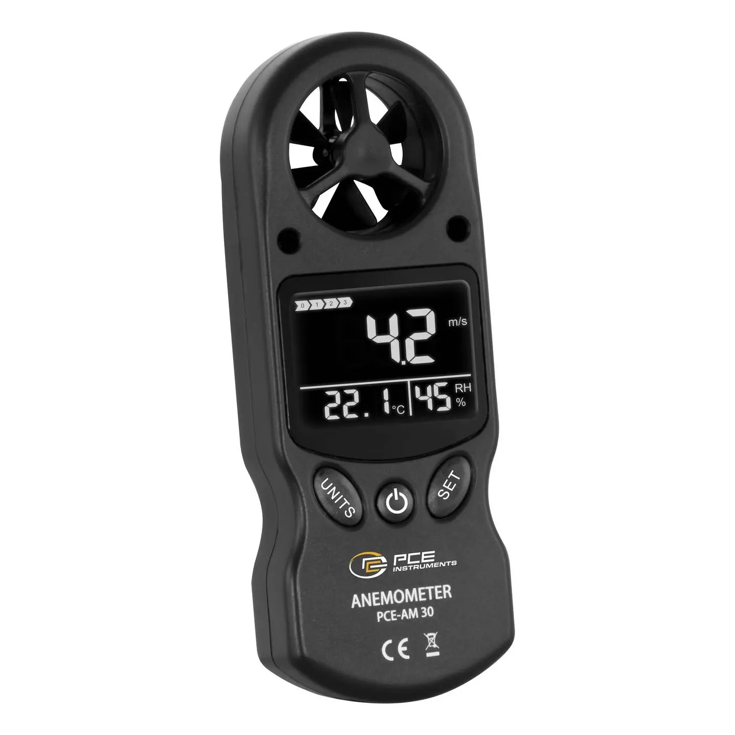 B-Ware Pce Instruments Anemometer Windmesser Windgeschwindigkeit Temperatur Luftfeuchte von PCE Instruments