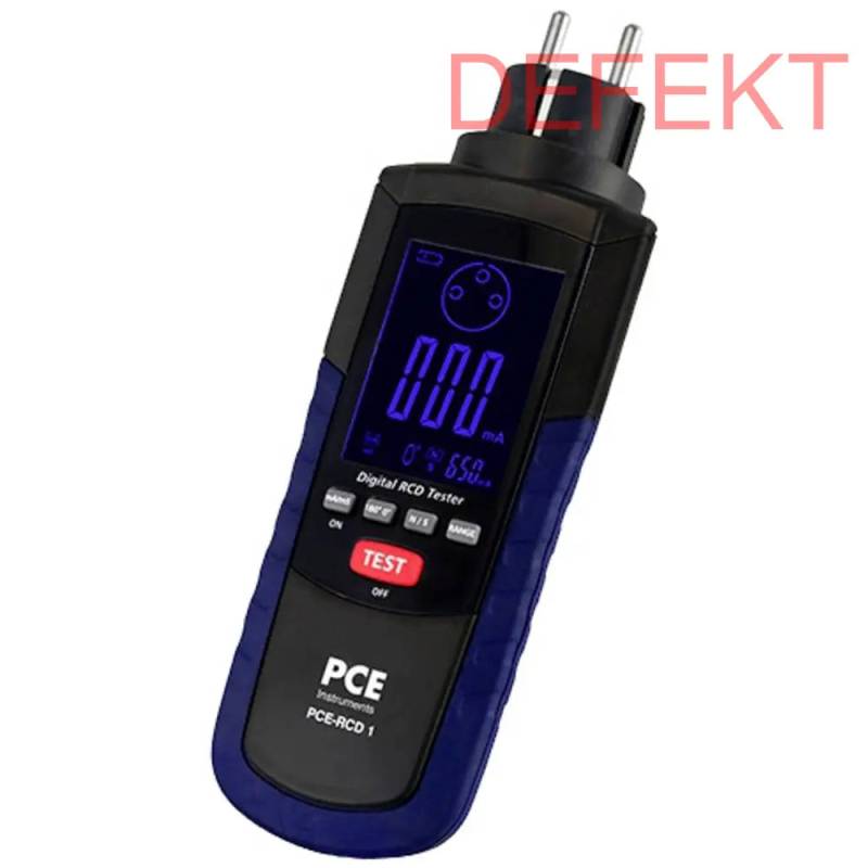D-Ware Pce Instruments Pce Rcd 1 Installationstester Vde Norm 0100 600 Defektware von PCE Instruments