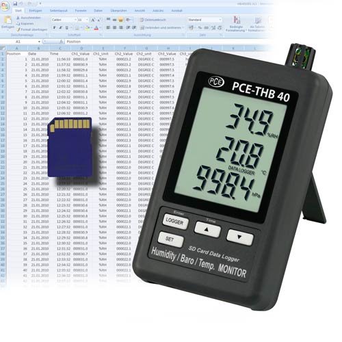 Datenlogger PCE-THB 40 von PCE Instruments