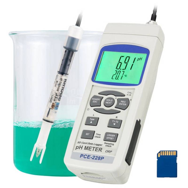 PCE Instruments 228P pH Meter für Kosmetika mit Automatischer Dreipunktkalibrierung von PCE Instruments