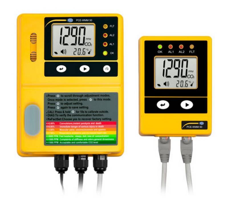 PCE Instruments Feuchtigkeitsmesser Gaswarnanlage zur Detektion von Kohlendioxid (CO2)0..50.000 ppm von PCE Instruments