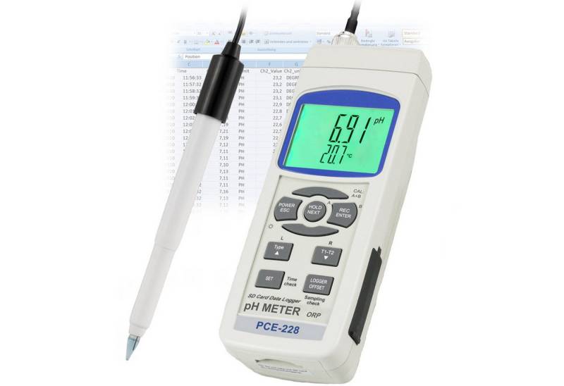 PCE Instruments Feuchtigkeitsmesser pH-Meter PCE-228S von PCE Instruments