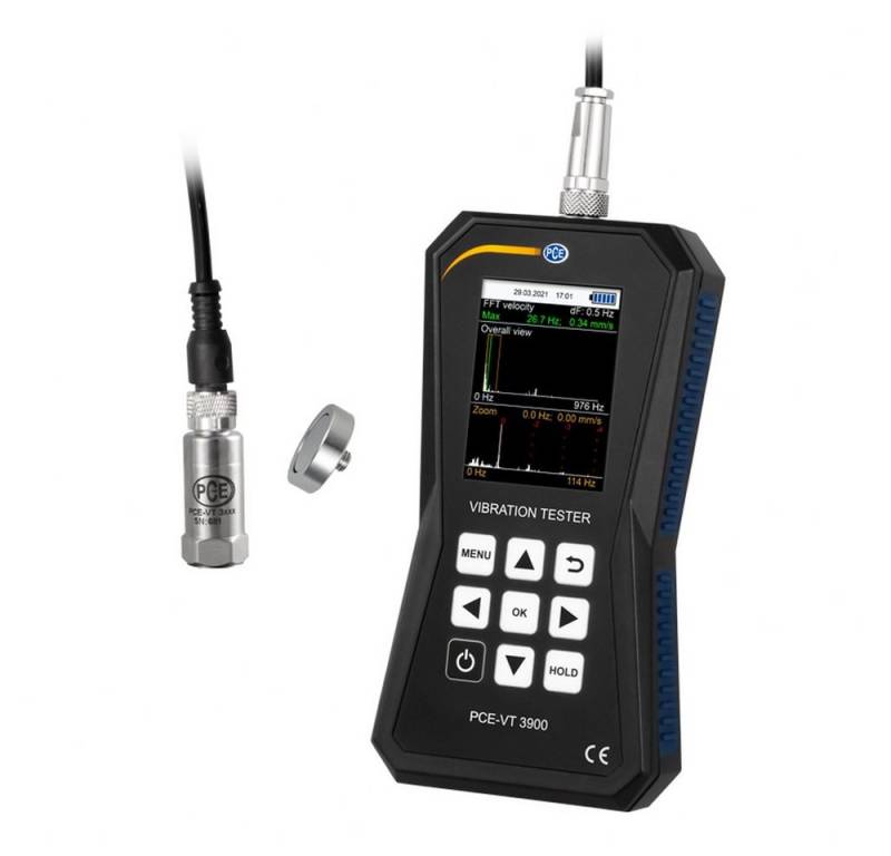 PCE Instruments Lasermessgerät Schwingungsmesser 0,0-399,9 m/s² automatische ISO 10816-3 Bewertung von PCE Instruments