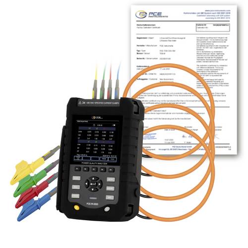 PCE Instruments PCE-PA 8500-ICA Netz-Analysegerät kalibriert (ISO) 1phasig, 3phasig mit Loggerfunktion, inkl. Stromzangen PCE Instruments PCE-PA 8500-ICA Netz-Analysegerät kalibriert (ISO) 1phasig, 3phasig mit Loggerfunktion, inkl. Stromzangen von PCE Instruments
