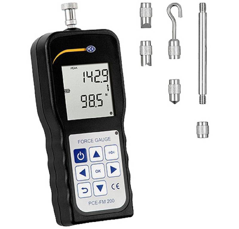 PCE Instruments Messlatte PCE Instruments PCE-FM 200 Dynamometer Werksstandard (ohne Zertifikat von PCE Instruments