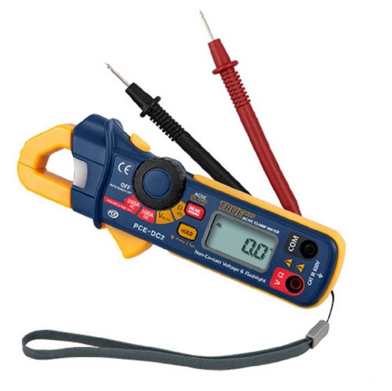PCE Instruments Montagewerkzeug Stromzange Spannungsmessgerät Widerstandsmessung Gleichstromzange, B: 65 cm, L: 164 cm von PCE Instruments