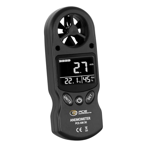 PCE Instruments PCE-AM 30 Anemometer 0.1 bis 30 m/s mit Temperaturmessfunktion von PCE Instruments