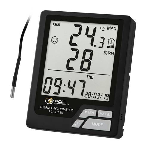 PCE Instruments PCE-HT 50 Hygrometer zzgl. externer Temperaturfühler -50...100°C | Luft -20 ... 60°C | 20 ... 99% r.F von PCE Instruments