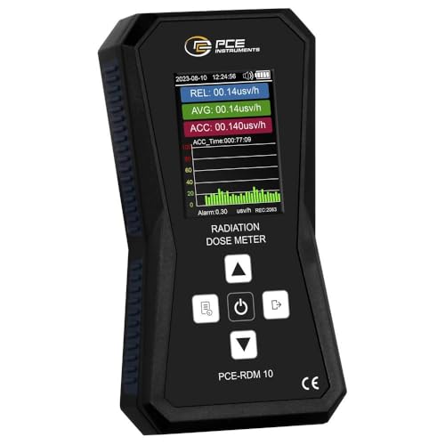 PCE Instruments PCE-RDM 10 Geiger-Müller-Zählrohr Strahlung: Röntgen akustischer Warnton, inkl. Dosimeterfunktion, Date von PCE Instruments