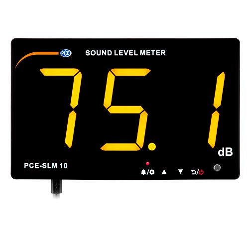 Arbeitsschutzmessgerät PCE-SLM 10 dB-Anzeige mit 75 mm Ziffernhöhe / 30 ... 130 dBA Messbereich/LED Anzeige/Wandmontage von PCE Instruments