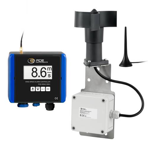 PCE Instruments PCE-WSAC 50W+ 230 Anemometer 1 bis 50 m/s mit Datenloggerfunktion von PCE Instruments
