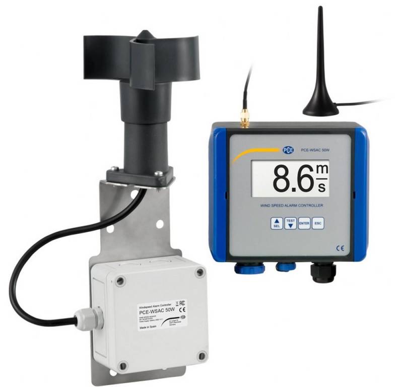 PCE Instruments Raumluft-Qualitätssensor Wind Warnanlage PCE-WSAC 50W 24 von PCE Instruments