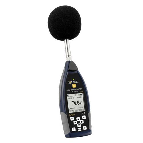 Schallpegelmessgerät mit GPS PCE-432 Klasse 1 Oktavbandfilter|A,B,C,Z & Fast,Slow,Impuls Bewertung|Datenlogger|USB Schallpegelmessgerät mit GPS PCE-432 Klasse 1 Oktavbandfilter|A,B,C,Z & Fast,Slow,Impuls Bewertung|Datenlogger|USB von PCE Instruments