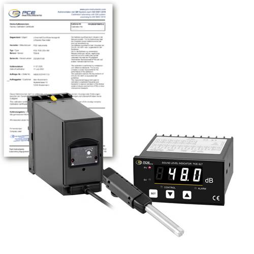 PCE Instruments Schallpegel-Messgerät kalibriert (ISO) PCE-SLT-ICA 30 - 130 dB von PCE Instruments