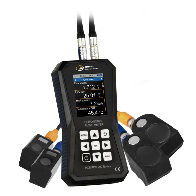 PCE Instruments Ultraschall-Durchflussmessgerät mit Durchflusssensoren Sensoren von PCE Instruments