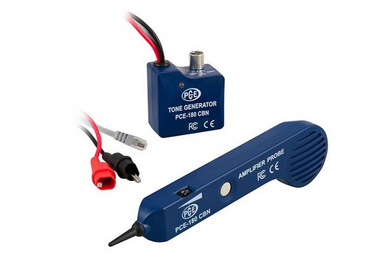 PCE Instruments Montagewerkzeug Leitungssucher Kabeltester PCE-180 CBN Kabelfinder im Taschenformat, B: 65 cm, L: 60 cm, (1 Stück), Zur Kabelverfolgung in Wänden oder Kabelkanal von PCE Instruments